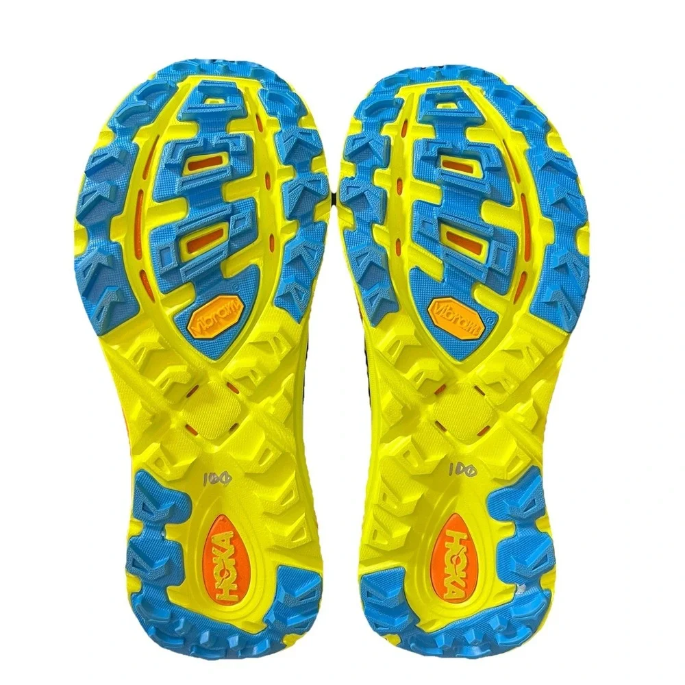 Size 9.5 - Hoka One One HOKA Mafate Three2 Black Diva Blue Orange